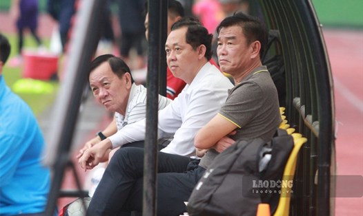 Huấn luyện viên Phan Thanh Hùng đặt mục tiêu có điểm trước Viettel Ảnh: Thanh Vũ