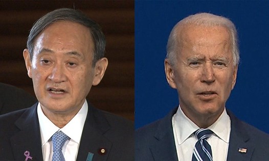 Thủ tướng Nhật Bản Suga Yoshihide dự kiến là lãnh đạo thế giới đầu tiên có cuộc gặp trực tiếp Tổng thống Joe Biden. Ảnh: AFP