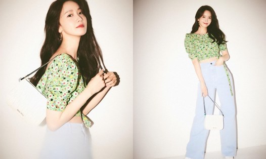 YoonA (SNSD) khoe hình thể đẹp trong trang phục crop top. Ảnh: Instagram.