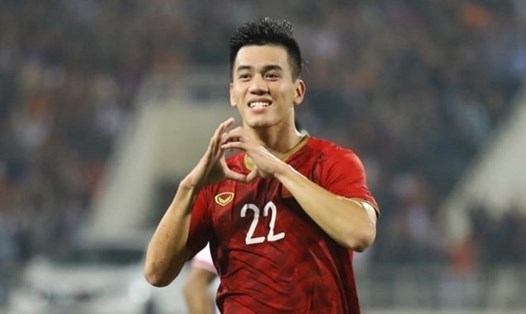 Tiến Linh từng thi đấu cùng Đội tuyển Việt Nam tại UAE. Ảnh: Thanh Xuân