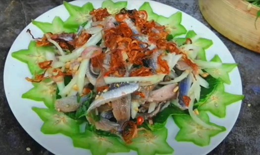 Gỏi cá trích của Kiên Giang lọt Top 100 món ăn đặc sản Việt Nam. Ảnh: PV