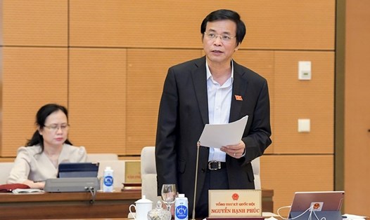 Tổng Thư ký Quốc hội Nguyễn Hạnh Phúc. Ảnh: Quốc hội
