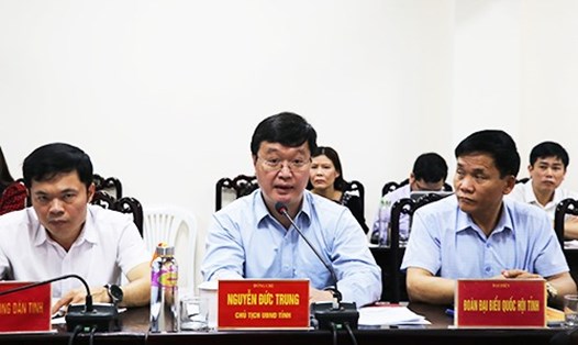 Chủ tịch UBND tỉnh Nghệ An Nguyễn Đức Trung kết luận phiên tiếp công dân tháng 3.2021. Ảnh: PQ
