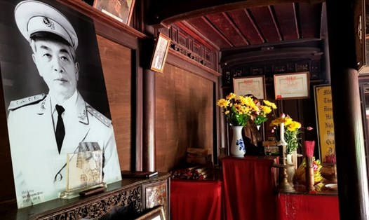 Bên trong nhà lưu niệm Đại tướng Võ Nguyên Giáp tại huyện Lệ Thủy. Ảnh: Lê Phi Long