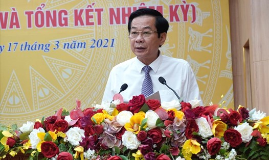 Đồng chí Đỗ Thanh Bình - Bí thư Tỉnh ủy Kiên Giang phát biểu chỉ đạo tại kỳ họp thứ 27 - Hội đồng nhân dân tỉnh. Ảnh: PV