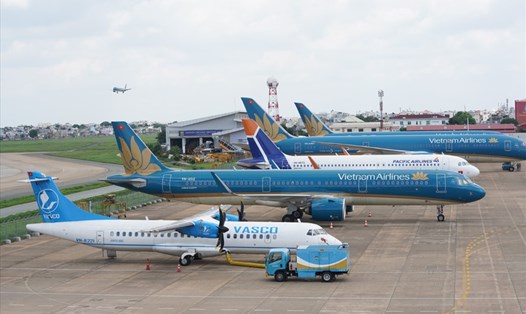Hãng hàng không Vietnam Airlines  sẽ tăng chuyến bay trên gần 30 đường nội địa. Ảnh: ĐT