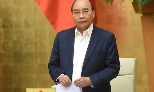 Thủ tướng Nguyễn Xuân Phúc được giới thiệu ứng cử đại biểu Quốc hội khoá XV ở Khối Chủ tịch nước. Ảnh: Quang Hiếu.