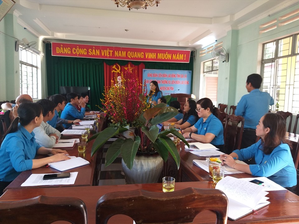 LĐLĐ tỉnh Gia Lai tăng cường truyền thông về bầu cử Đại biểu Quốc hội khóa XV. Ảnh: TT