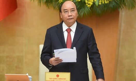 Thủ tướng chủ trì phiên họp Chính phủ thường kỳ tháng 2.2021. Ảnh: Quang Hiếu