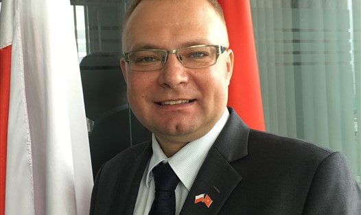 Ông Piotr Harasimowicz - Trưởng đại diện Văn phòng Thương mại và Đầu tư Ba Lan tại Việt Nam. Ảnh: Hải Linh