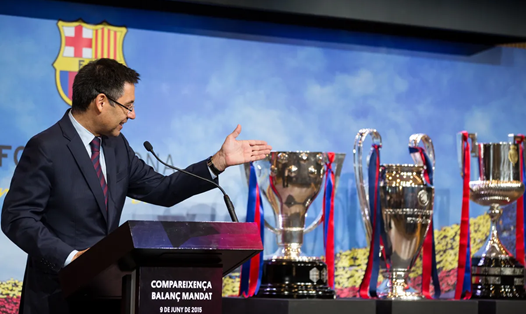 Bartomeu trong ngày đắc cử ghế Chủ tịch Barcelona. Ảnh: AFP