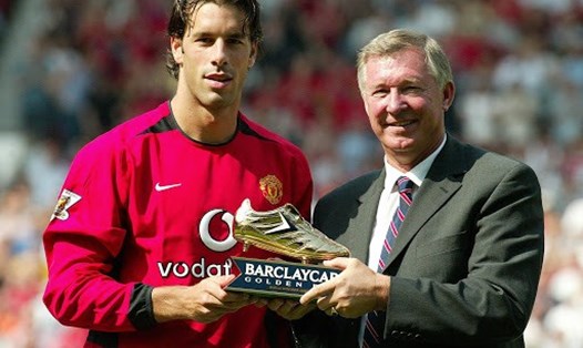 Ruud van Nistelrooy có thể đã giành 2 Chiếc giày vàng nếu không có quyết định của Sir Alex Ferguson. Ảnh: AFP