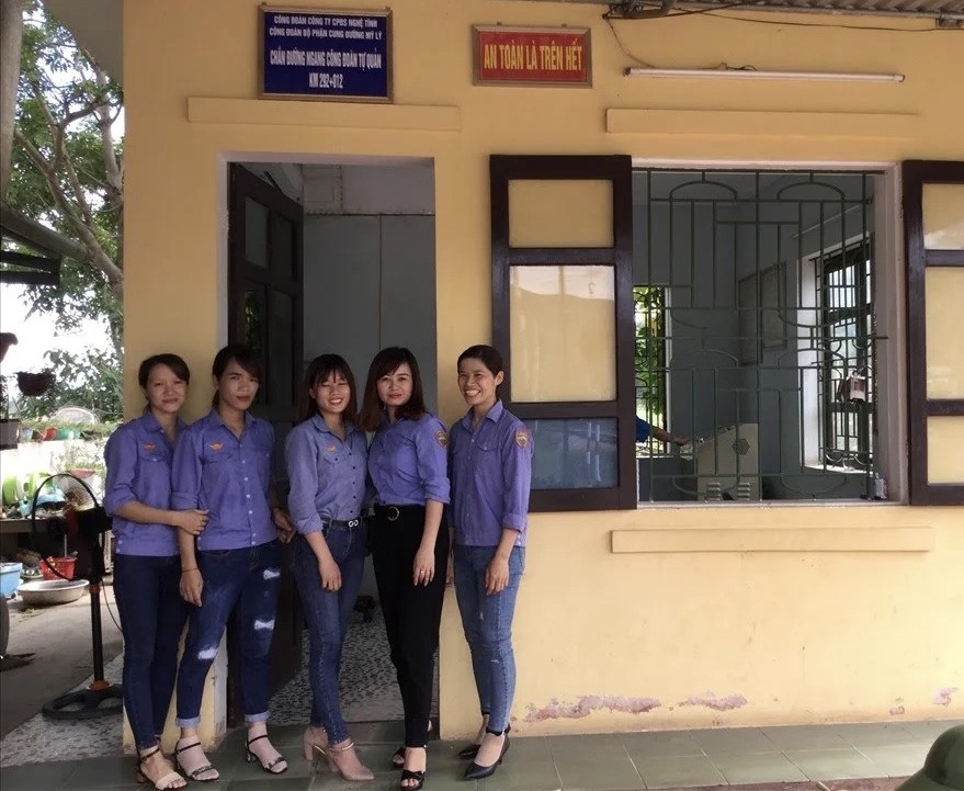 Chắn Công đoàn tự quản của Chi nhánh. Ảnh: Ngọc Sáng