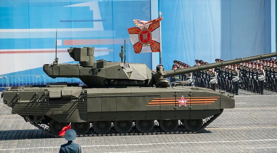 Xe tăng Armata T-14 của Nga. Ảnh: Bộ Quốc phòng Nga