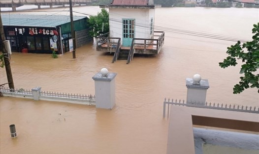 Ngập lụt tại miền Trung do bão số 9 năm 2020 gây mưa lớn kéo dài. Ảnh minh hoạ: Hạnh Lê.