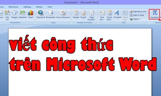 Hướng dẫn mẹo hay viết công thức trên Microsoft Word. Ảnh: Sổ Châu