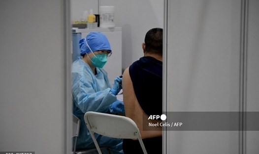 Trung Quốc đẩy mạnh tiêm vaccine COVID-19. Ảnh: AFP