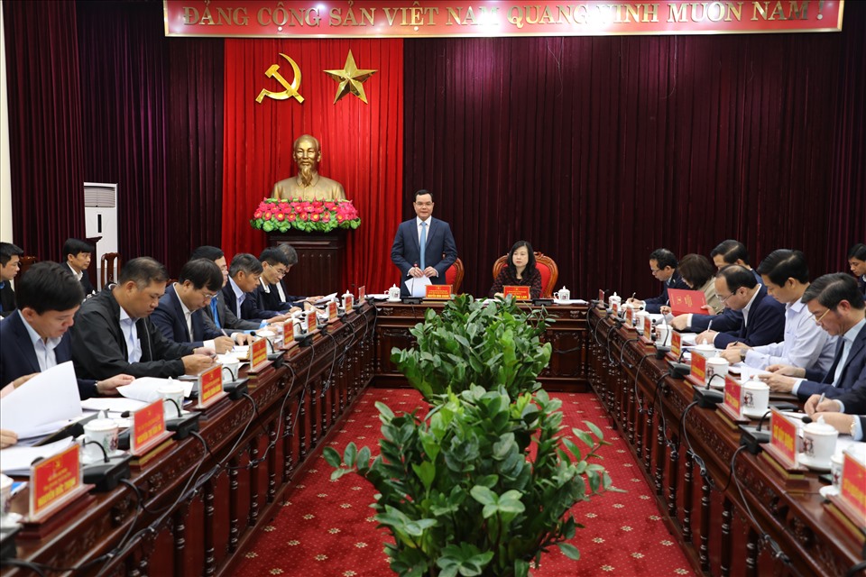 Toàn cảnh buổi làm việc. Ảnh: Bảo Hân