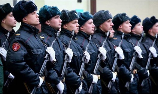 Lực lượng Vệ binh Quốc gia Nga. Ảnh: Sputnik/Vệ binh Quốc gia Nga
