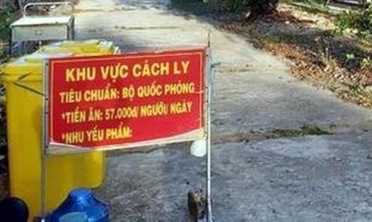 Khu cách ly tập trung tại Cà Mau. Ảnh: Minh họa