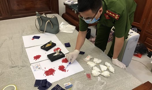 Số lượng lớn ma túy tại nơi ở của đối tượng
Ảnh: Công an tỉnh Bắc Ninh.