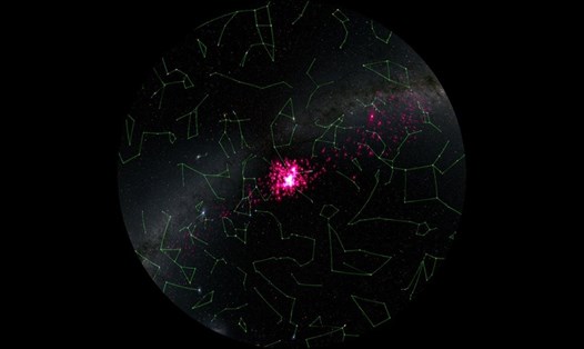 Vùng sáng trung tâm của cụm sao Hyades có thể nhìn thấy bằng mắt thường ở phần đầu của chòm sao Kim Ngưu. Ảnh: ESA