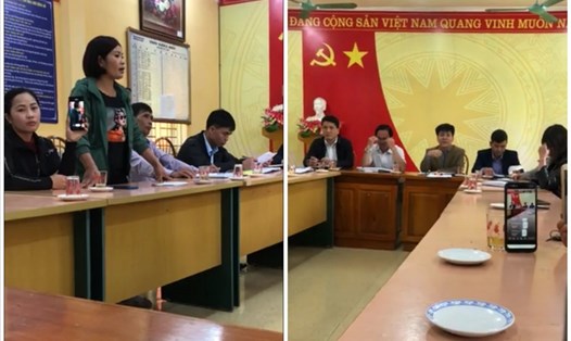 Cuộc họp diễn ra tại trường TH&THCS Quy Mông. Ảnh: PHCC.