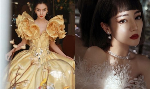 Angelababy và Địch Lệ Nhiệt Ba là 2 mỹ nhân Hoa ngữ có gout thời trang nổi bật. Ảnh: Xinhua.