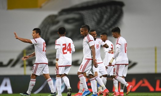 Tuyển UAE có chiến thắng đậm 6-0 trước thềm vòng loại World Cup 2022, nơi họ quyết tâm soán ngôi tuyển Việt Nam. Ảnh: LĐBĐ UAE.