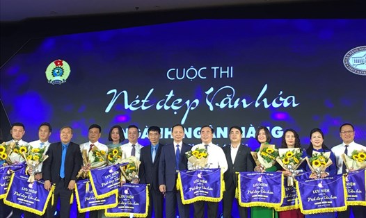 Công đoàn Ngân hàng Việt Nam tổ chức cuộc thi Nét đẹp văn hóa ngành Ngân hàng. Ảnh: L.Nguyên