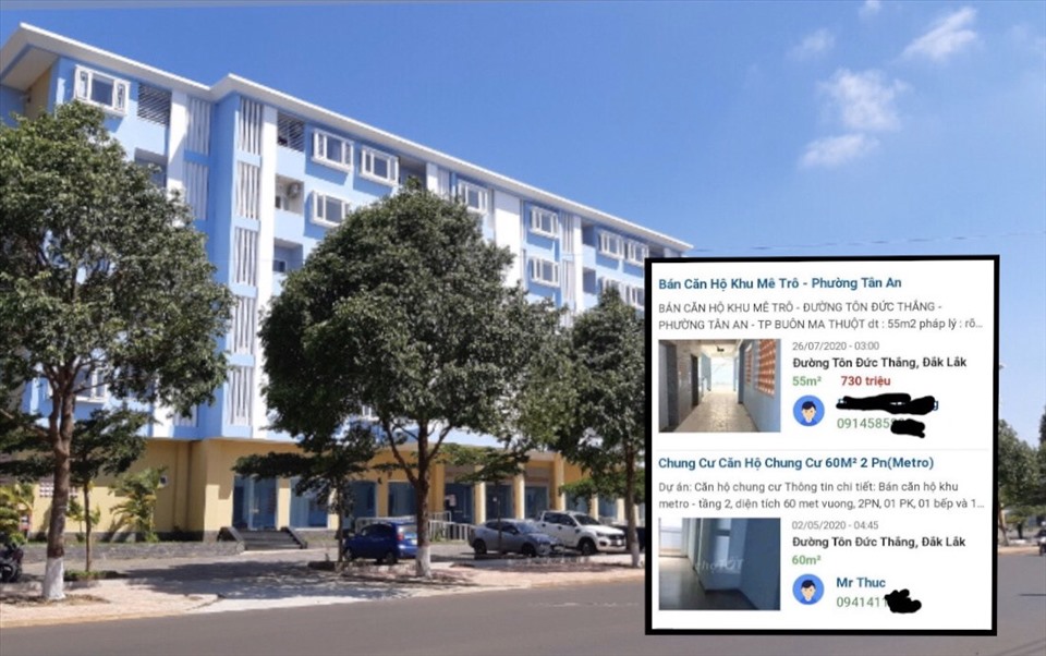 Một góc khu nhà ở xã hội cho cán bộ, công chức, viên chức ở tỉnh Đắk Lắk (Khu dân cư Km4-5, đường Tôn Đức Thắng, phường Tân An, TP.Buôn Ma Thuột). Ảnh: Bảo Trung