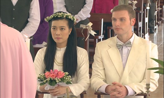 Phân cảnh đám cưới của Linh Chi và Kyo York. Ảnh: NSCC.