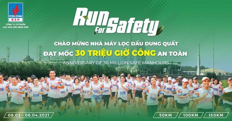 Giải chạy “Run for Safety” do Công đoàn BSR tổ chức. Ảnh: CĐN