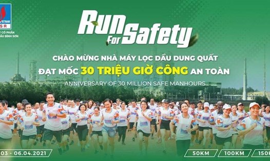 Giải chạy “Run for Safety” do Công đoàn BSR tổ chức. Ảnh: CĐN