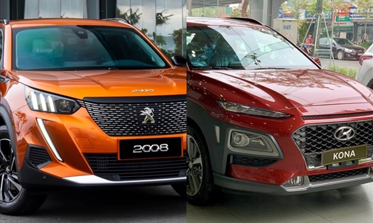 So sánh Hyundai Kona và Peugeot 2008.