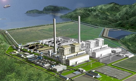 Dự án Nhà máy nhiệt điện II Quảng Trạch vừa được phê duyệt chủ trương đầu tư có mục tiêu cung cấp nguồn điện cho hệ thống điện quốc gia, góp phần đảm bảo an toàn cung cấp điện cho hệ thống, đáp ứng yêu cầu quy hoạch điện VII điều chỉnh. Ảnh: EVN
