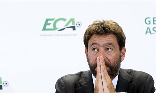 Chủ tịch ECA Andrea Agnelli và ý tưởng cấm các đội bóng hàng đầu Châu Âu bán các cầu thủ qua lại với mức giá “khủng”. Ảnh: EFE