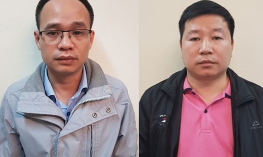 Hai bị can Sơn và Toàn bị cáo buộc thiếu trách nhiệm để đường dây buôn lậu thuốc bắc hoạt động. Ảnh: BCA.
