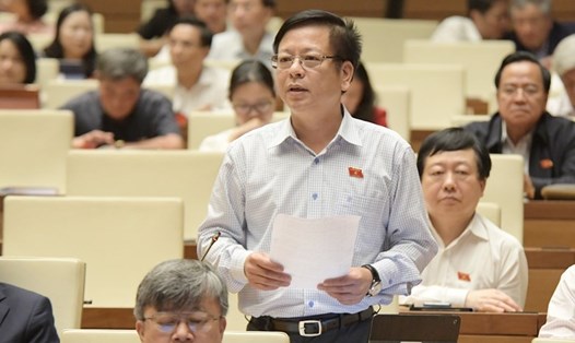 Đại biểu Nguyễn Trường Giang - Đoàn đại biểu Quốc hội tỉnh Đắk Nông, phát biểu tại phiên thảo luận. Ảnh: QH.
