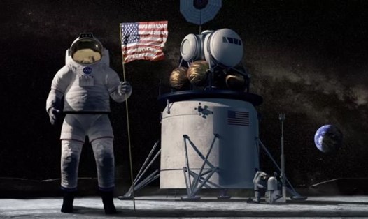 Chương trình Artemis của NASA đang làm việc để đưa con người trở lại mặt trăng vào năm 2024 đồng thời thiết lập sự hiện diện thường xuyên trên mặt trăng vào cuối thập kỷ này. Ảnh: NASA