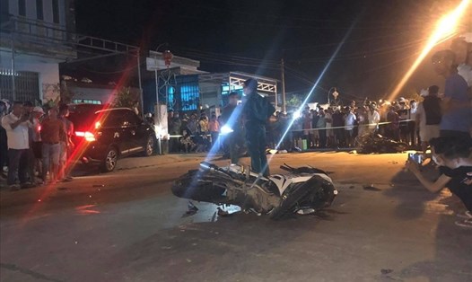 Lái xe say rượu gây tai nạn liên hoàn tại huyện Đại Lộc, tỉnh Quảng Nam, ngày 9.4. Ảnh: Công Huy