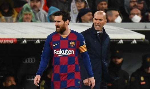 Zidane muốn Messi tiếp tục gắn bó với Barca. Ảnh: AFP