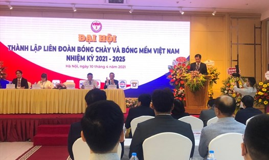 Đại hội Liên đoàn bóng chày và bóng mềm Việt Nam được tổ chức ngày 10.4 tại Hà Nội. Ảnh: H.VIỆT