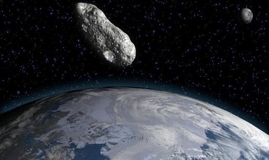 Tiểu hành tinh đang lao về phía trái đất. Ảnh minh hoạ: AFP/Getty