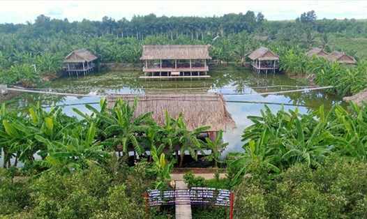 Một góc Khu du lịch Hương Tràm, huyện U Minh, tỉnh Cà Mau. Ảnh: Nhật Hồ