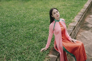 Hoa hậu Tuyết Nga ra mắt sản phẩm âm nhạc tri ân quê hương xứ Thanh. Ảnh: NVCC