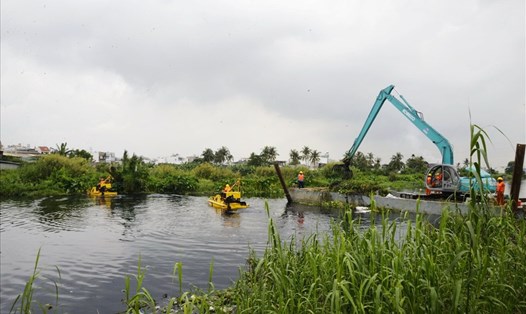 Kênh Tham Lương - Bến Cát - rạch Nước Lên dài  hơn 32,7 km dự kiến đầu tư 8.200 tỉ đồng cải tạo kênh. Ảnh: Minh Quân