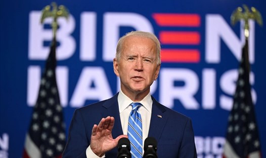 Tổng thống Joe Biden có tỉ lệ ủng hộ là 59% khi gần tới 100 ngày tại vị. Ảnh: AFP.