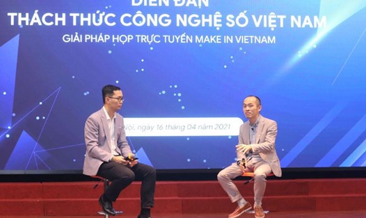 Nền tảng họp trực tuyến eMeeting chính thức được giới thiệu tại “Diễn đàn thách thức công nghệ số Việt Nam”.