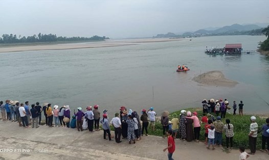 Nơi tìm thấy thi thể 2 cháu trên sông Đà thuộc địa phận huyện Thanh Thủy (Phú Thọ). Ảnh CTV